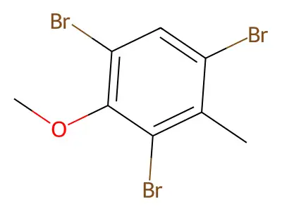 1,3,5-Tribromo-2-methoxy-4-methylbenzene structure