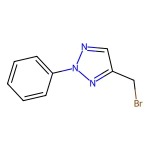 4-(bromomethyl)-2-phenyl-2H-1,2,3-triazole structure
