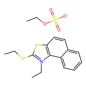 Naphtho[1,2-d]thiazolium, 1-ethyl-2-(ethylthio)-, ethyl sulfate (1:1) structure