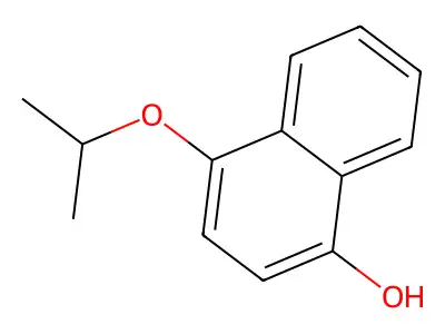 1-Naphthalenol, 4-(1-methylethoxy)- structure