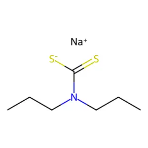 Sodium dipropyldithiocarbamate structure