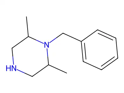 1-Benzyl-2,6-dimethylpiperazine structure