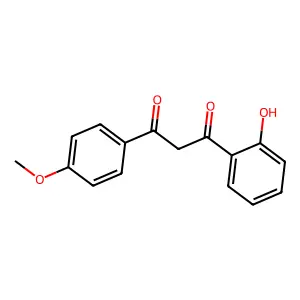 1,3-Propanedione, 1-(2-hydroxyphenyl)-3-(4-methoxyphenyl)- structure