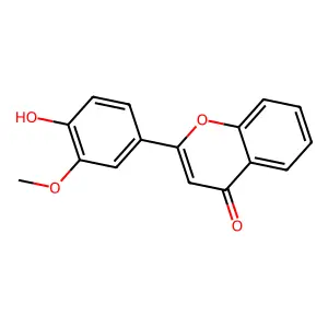 4'-Hydroxy-3'-Methoxyflavone structure