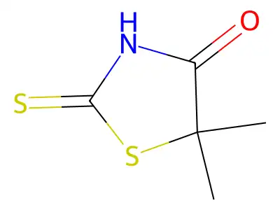 4-Thiazolidinone, 5,5-dimethyl-2-thioxo- structure