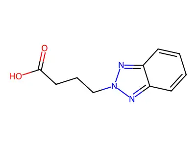 2H-Benzotriazole-2-butanoic acid structure