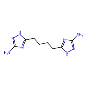 5,5'-(丁烷-1,4-二基)二(1H-1,2,4-三唑-3-胺) structure