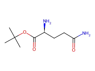 Tert-butyl 2-amino-4-carbamoylbutanoate structure