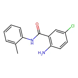 2-amino-5-chloro-N-(2-methylphenyl)benzamide structure