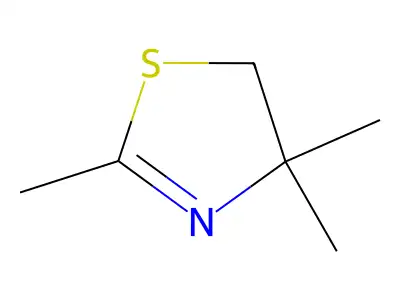 Thiazole, 4,5-dihydro-2,4,4-trimethyl- structure