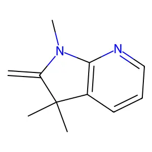 1H-Pyrrolo(2,3-b)pyridine, 2,3-dihydro-1,3,3-trimethyl-2-methylene- structure