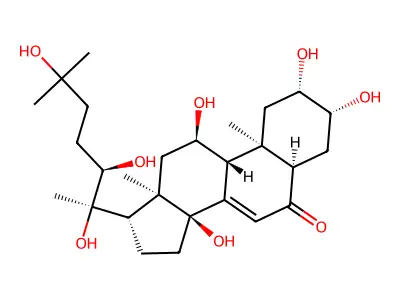 土克甾酮 structure