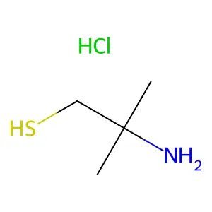 2-Amino-2-methylpropane-1-thiol hydrochloride structure