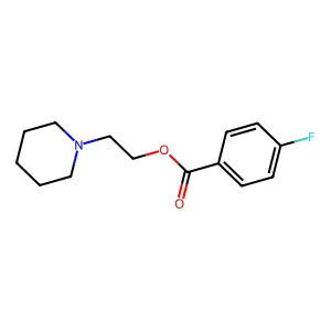 2-(Piperidin-1-yl)ethyl 4-fluorobenzoate structure