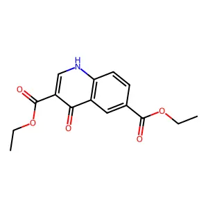 Diethyl 4-hydroxy-3,6-quinolinedicarboxylate structure