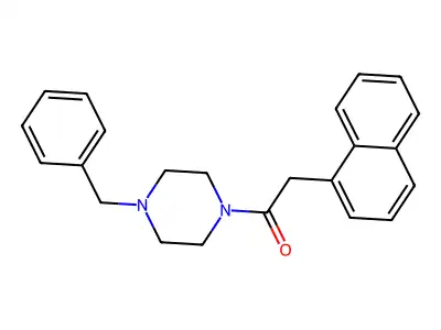 2-Naphthyl-1-(4-benzylpiperazinyl)ethan-1-one structure