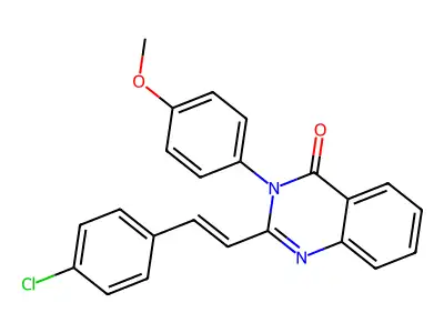 2-[(E)-2-(4-chlorophenyl)ethenyl]-3-(4-methoxyphenyl)quinazolin-4-one structure