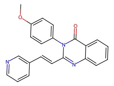 3-(4-methoxyphenyl)-2-[(E)-2-pyridin-3-ylethenyl]quinazolin-4-one structure