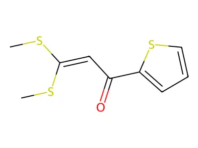 2-Propen-1-one, 3,3-bis(methylthio)-1-(2-thienyl)- structure