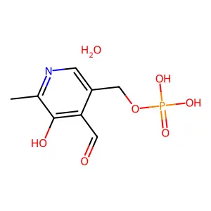 吡哆醛5'-磷酸酯一水合物 structure