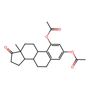 1,4-Dihydroxyestra-1,3,5(10)-trien-17-one diacetate structure