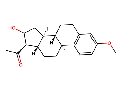 16-Hydroxy-3-methoxy-18,19-dinorpregna-1,3,5(10)-trien-20-one structure