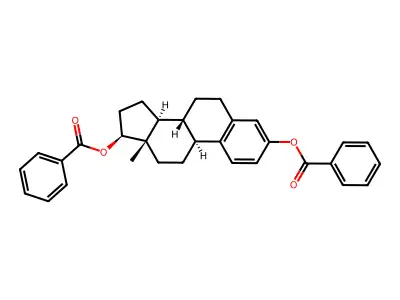 1,3,5(10)-Estratrien-3,17-beta-diol dibenzoate structure