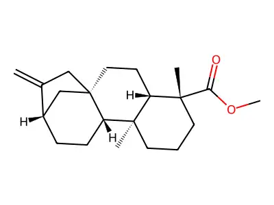 (-)-Methyl kaur-16-en-19-oate structure