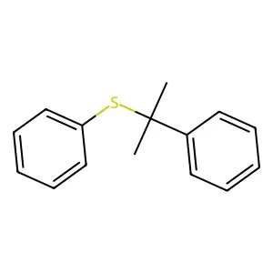 Alpha,alpha-dimethylbenzyl phenyl sulfide structure