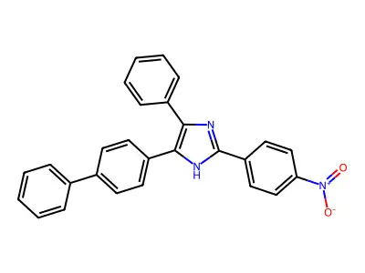 2-(4-nitrophenyl)-4-phenyl-5-(4-phenylphenyl)-1H-imidazole structure