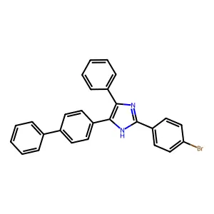 2-(4-bromophenyl)-4-phenyl-5-(4-phenylphenyl)-1H-imidazole structure