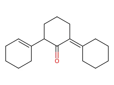 2-Cyclohexylidene-6-(1-cyclohexen-1-yl)cyclohexan-1-one structure
