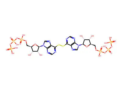 Thioinosine triphosphate disulfide structure