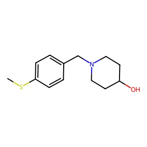 1-[(4-Methylsulfanylphenyl)methyl]piperidin-4-ol structure
