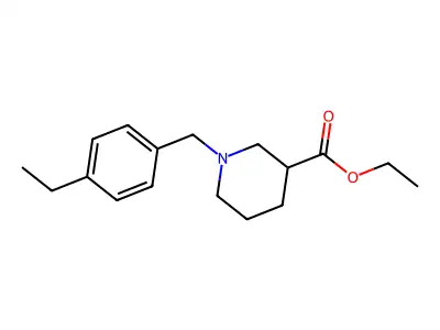 Ethyl 1-(4-ethylbenzyl)piperidine-3-carboxylate structure