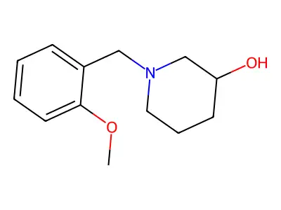 1-[(2-Methoxyphenyl)methyl]piperidin-3-ol structure