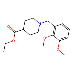 Ethyl 1-(2,3-dimethoxybenzyl)piperidine-4-carboxylate structure