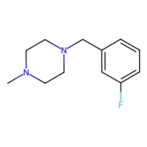 1-[(3-Fluorophenyl)methyl]-4-methylpiperazine structure