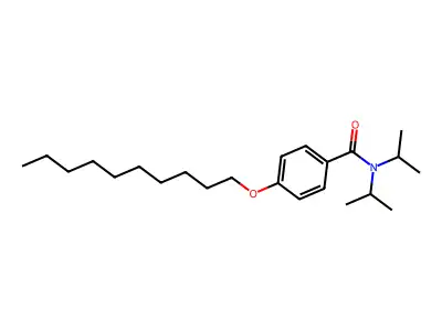 4-(Decyloxy)-N,N-bis(1-methylethyl)benzamide structure