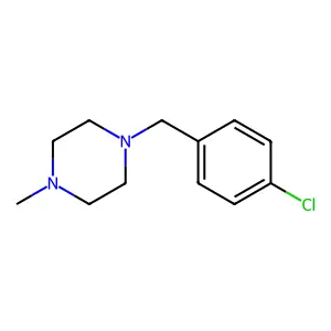 1-[(4-Chlorophenyl)methyl]-4-methylpiperazine structure