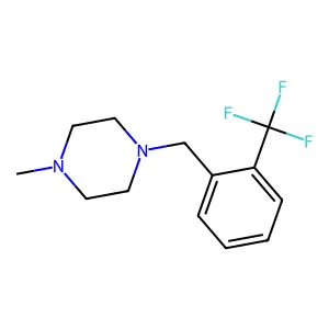 1-Methyl-4-[[2-(trifluoromethyl)phenyl]methyl]piperazine structure
