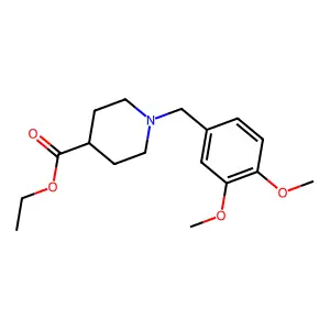 Ethyl 1-(3,4-dimethoxybenzyl)piperidine-4-carboxylate structure