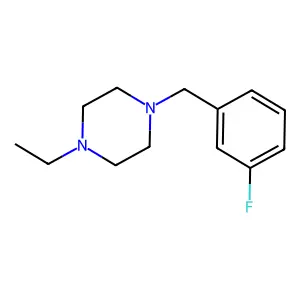 1-Ethyl-4-[(3-fluorophenyl)methyl]piperazine structure