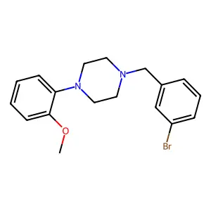 1-[(3-Bromophenyl)methyl]-4-(2-methoxyphenyl)piperazine structure