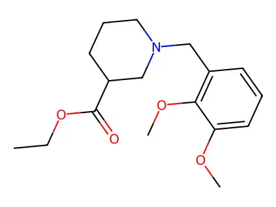 Ethyl 1-(2,3-dimethoxybenzyl)piperidine-3-carboxylate structure