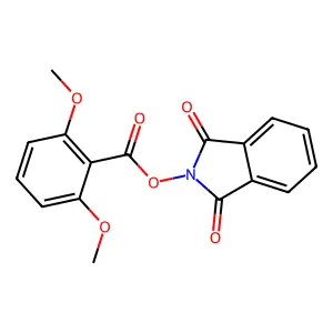 (1,3-Dioxoisoindol-2-yl) 2,6-dimethoxybenzoate structure