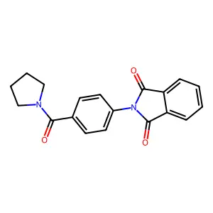 2-[4-(Pyrrolidine-1-carbonyl)phenyl]isoindole-1,3-dione structure