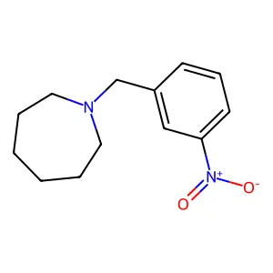 1-[(3-Nitrophenyl)methyl]azepane structure