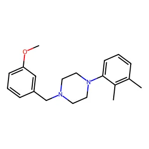 1-(2,3-Dimethylphenyl)-4-(3-methoxybenzyl)piperazine structure