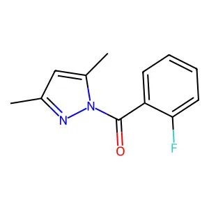 (3,5-Dimethylpyrazol-1-yl)-(2-fluorophenyl)methanone structure